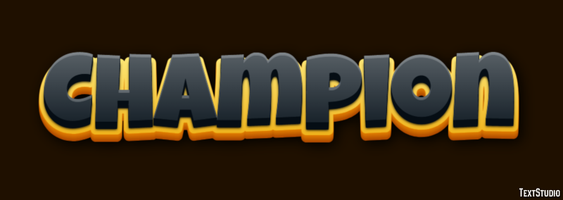 Champion Efekt tekstowy