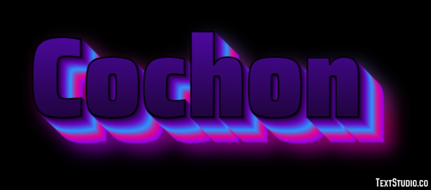 Cochon Effet de texte