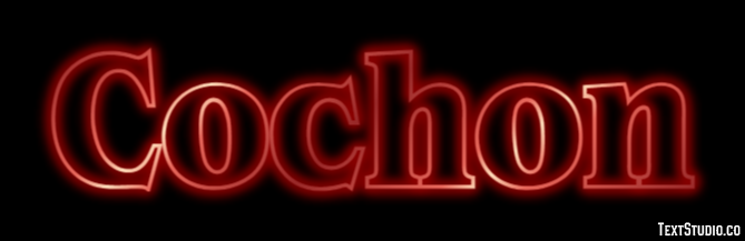 Cochon Efecto de Texto