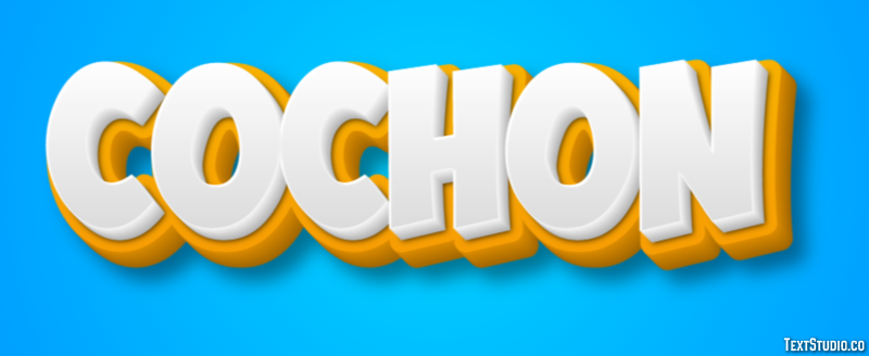 Cochon Effet de texte