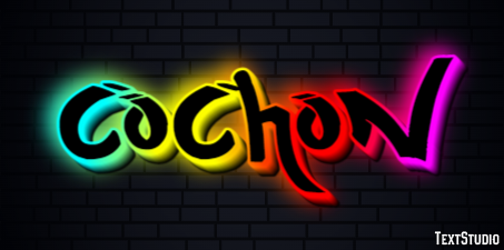 Cochon Effet de texte