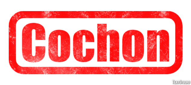 Cochon Effet de texte