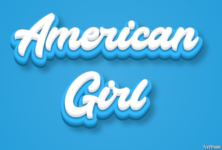 American Girl Efekt tekstowy