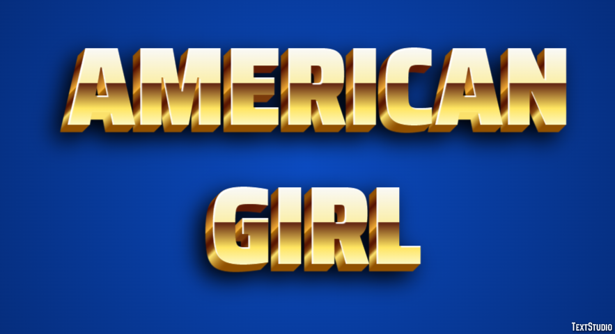 American Girl Efekt tekstowy