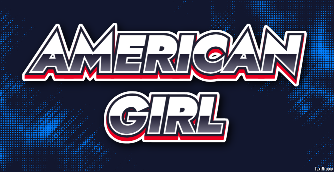 American Girl Texteffekt