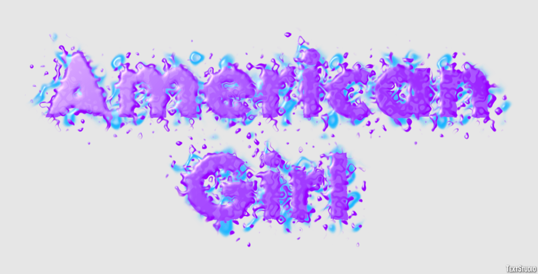 American Girl Effetto testo