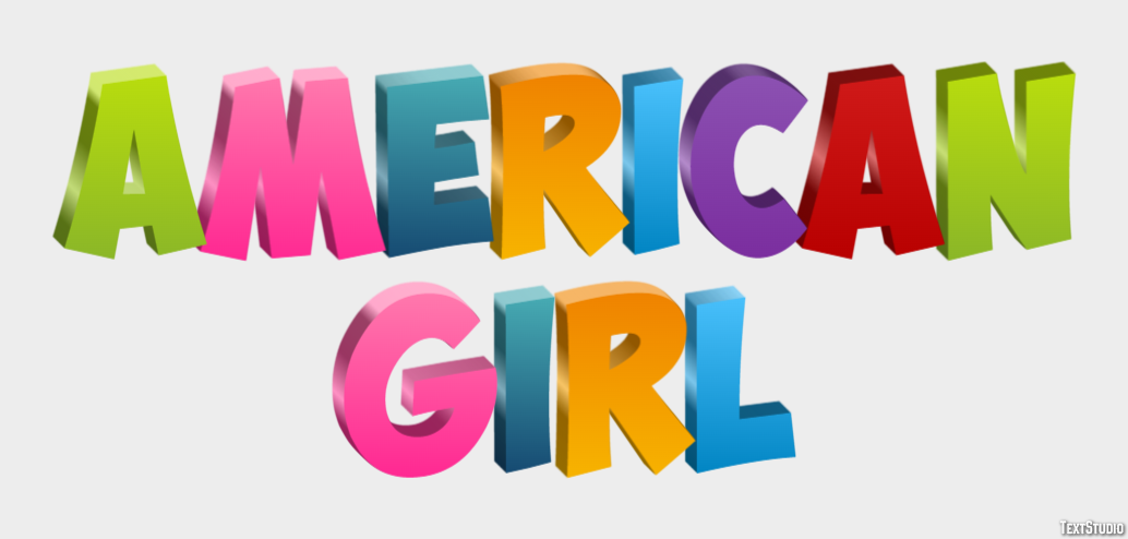 American Girl Text Effect