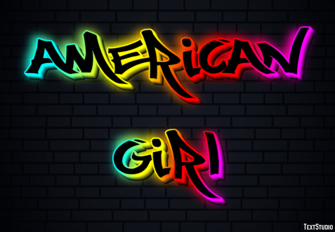 American Girl Efekt tekstowy