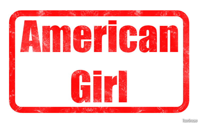 American Girl Texteffekt