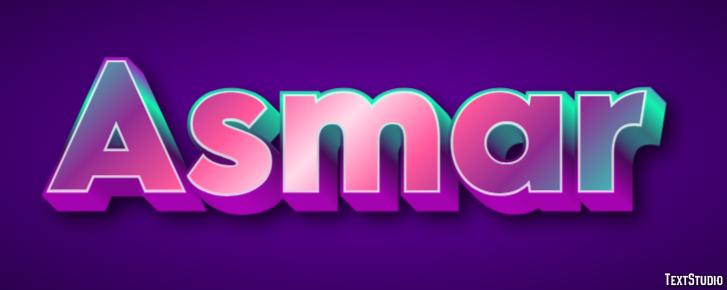Asmar Text Effect