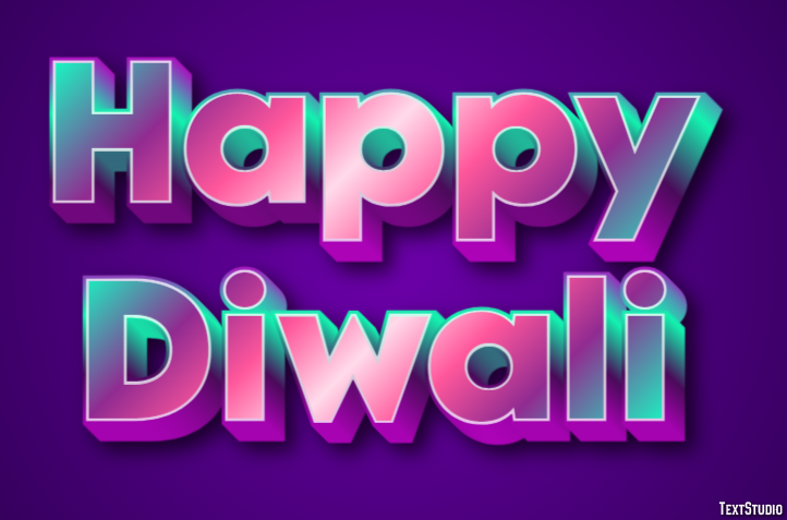 Happy Diwali Text Effect