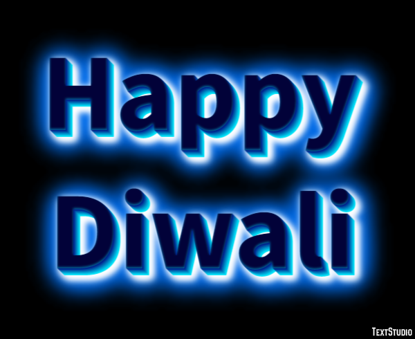 Happy Diwali Texteffekt