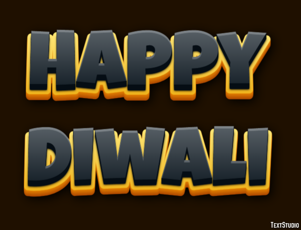 Happy Diwali Text effect
