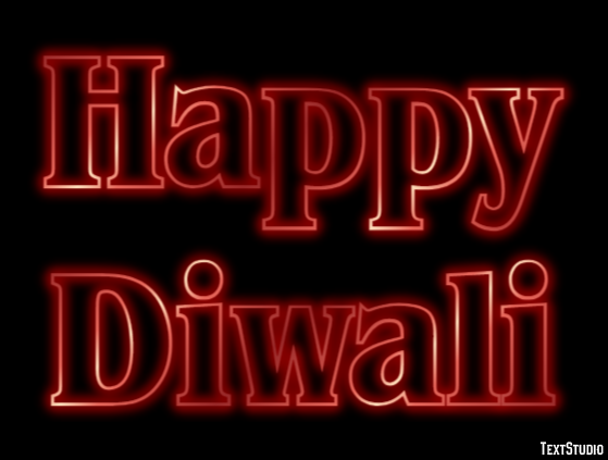 Happy Diwali Text effect
