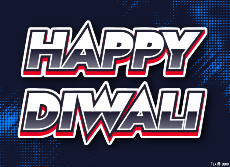 Happy Diwali Text effect