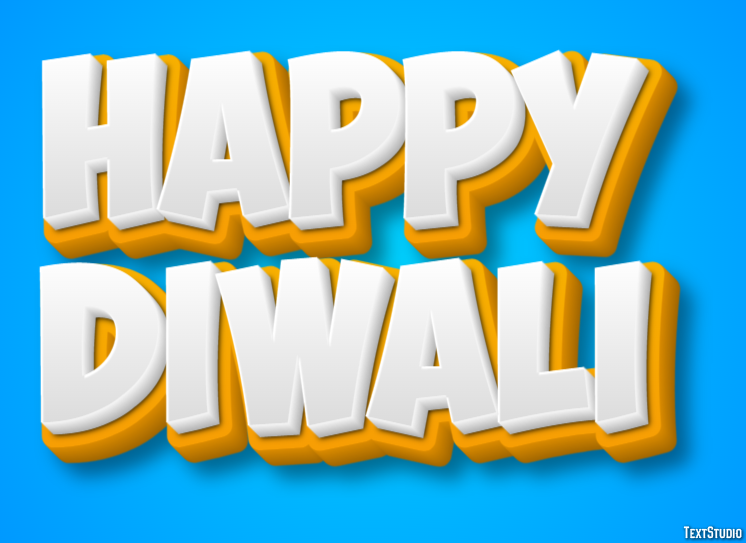 Happy Diwali Text Effect