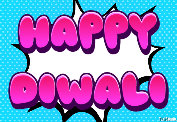 Happy Diwali Text effect