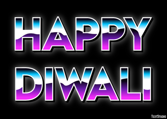 Happy Diwali Text effect