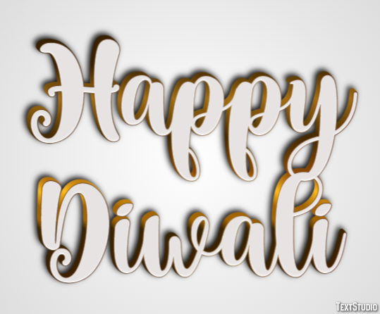 Happy Diwali Text effect