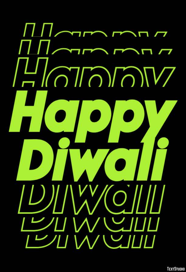 Happy Diwali Text effect