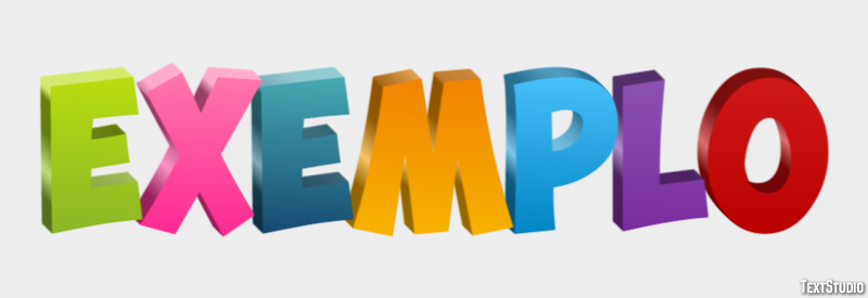 Exemplo Text effect