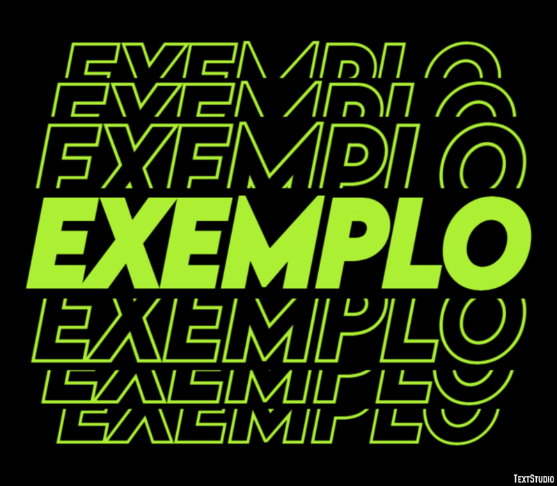 Exemplo Text effect