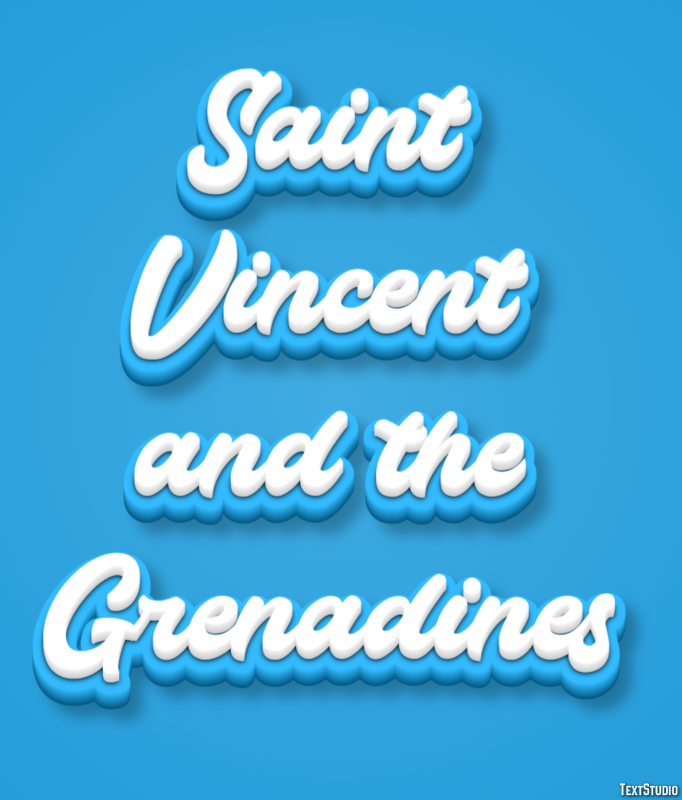 Saint Vincent and the Grenadines Text Effect