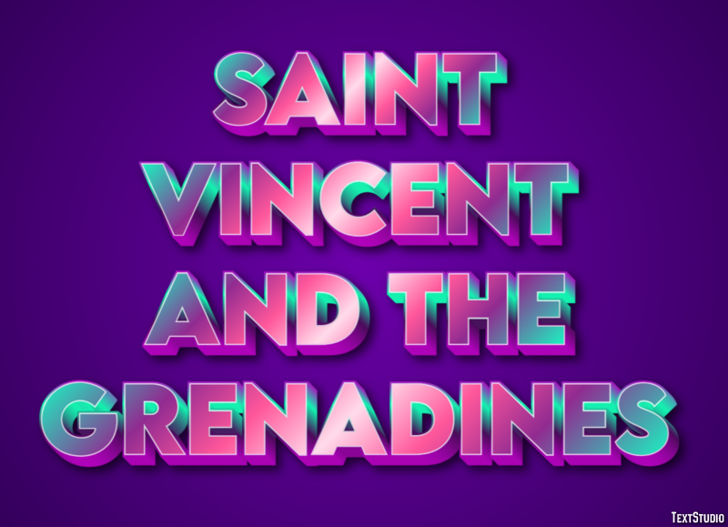 Saint Vincent and the Grenadines Text effect