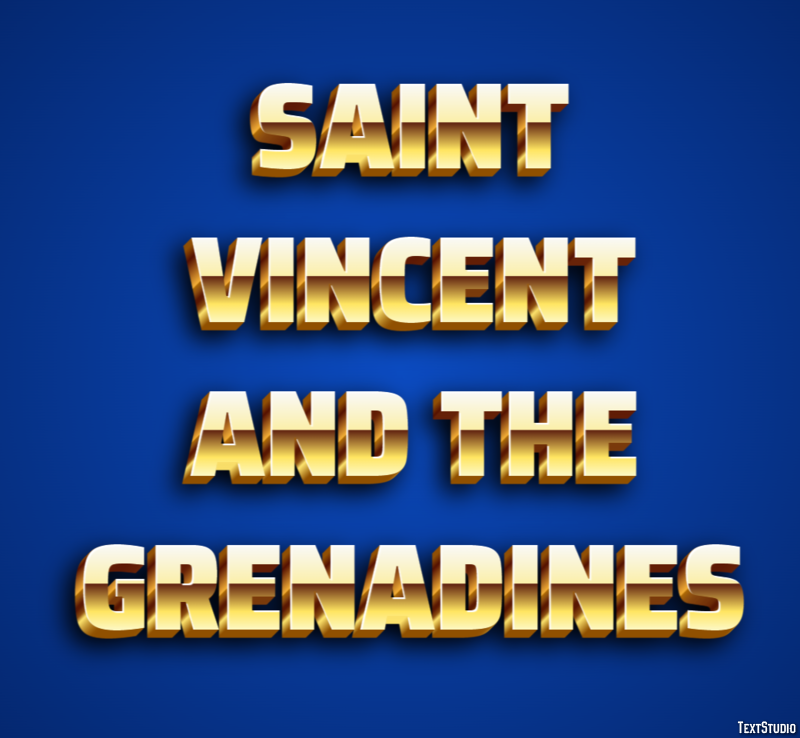 Saint Vincent and the Grenadines Text effect