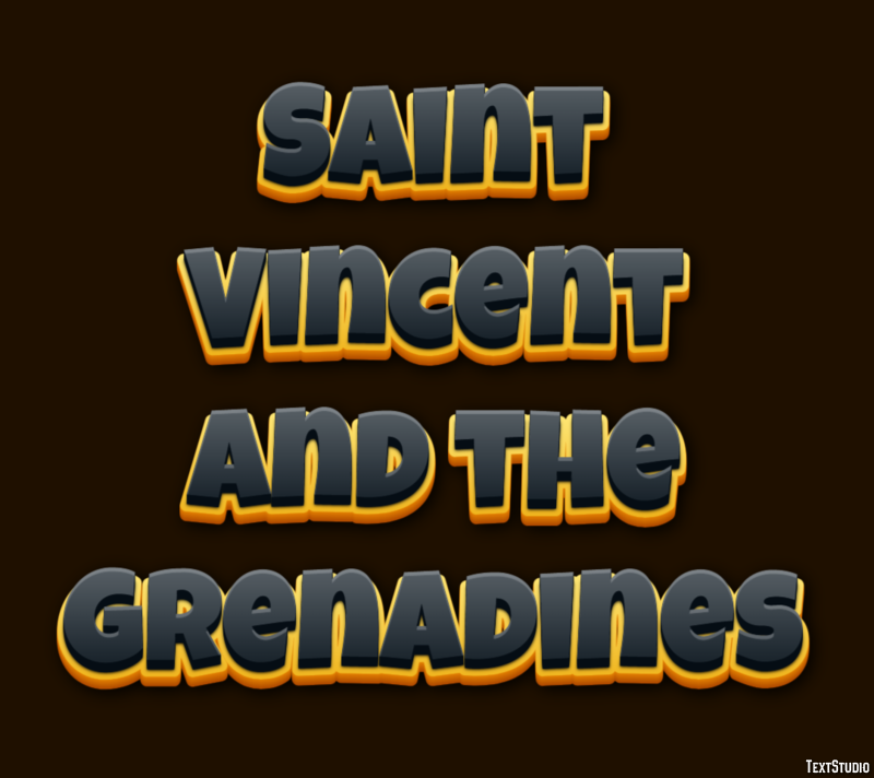 Saint Vincent and the Grenadines Text effect