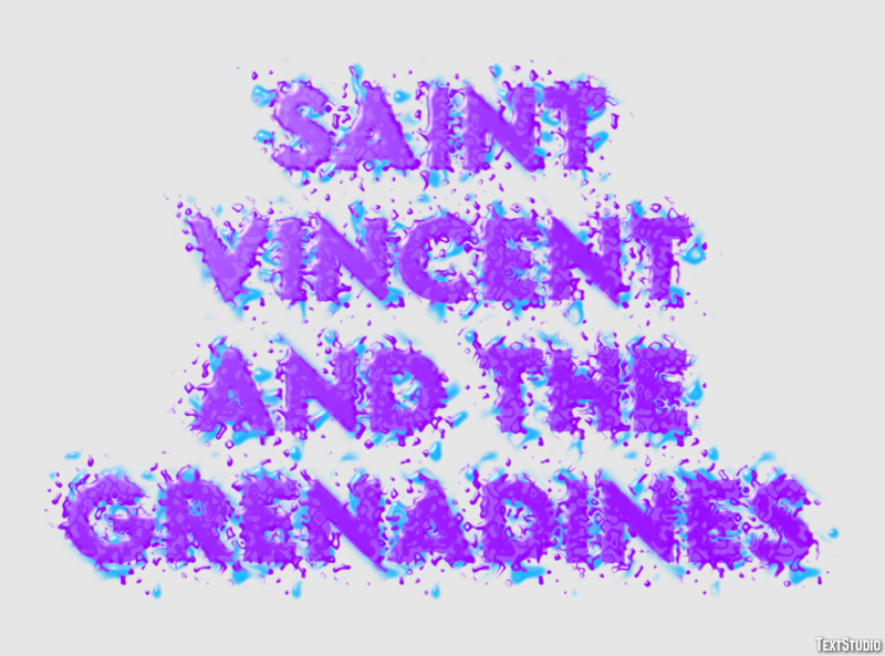 Saint Vincent and the Grenadines Text effect