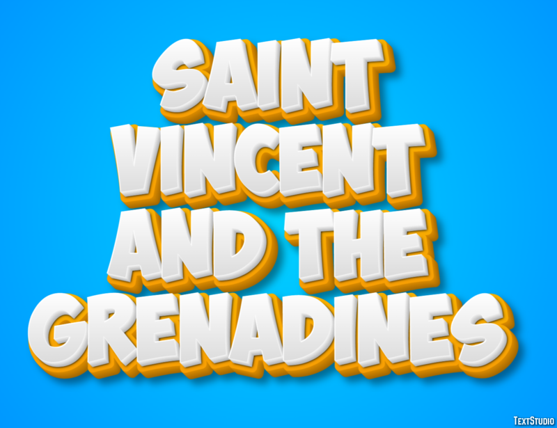Saint Vincent and the Grenadines Text effect
