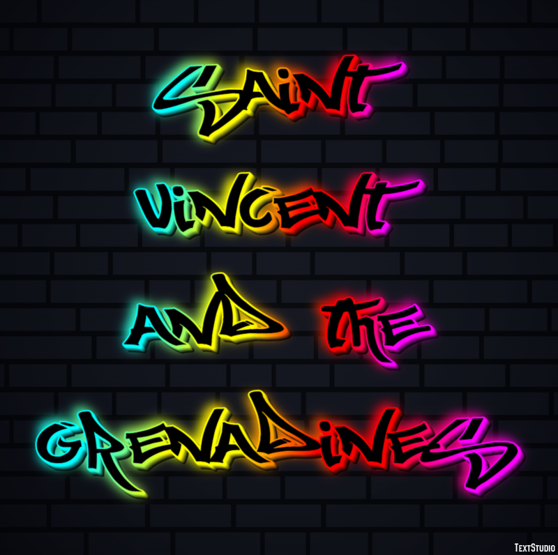 Saint Vincent and the Grenadines Text Effect