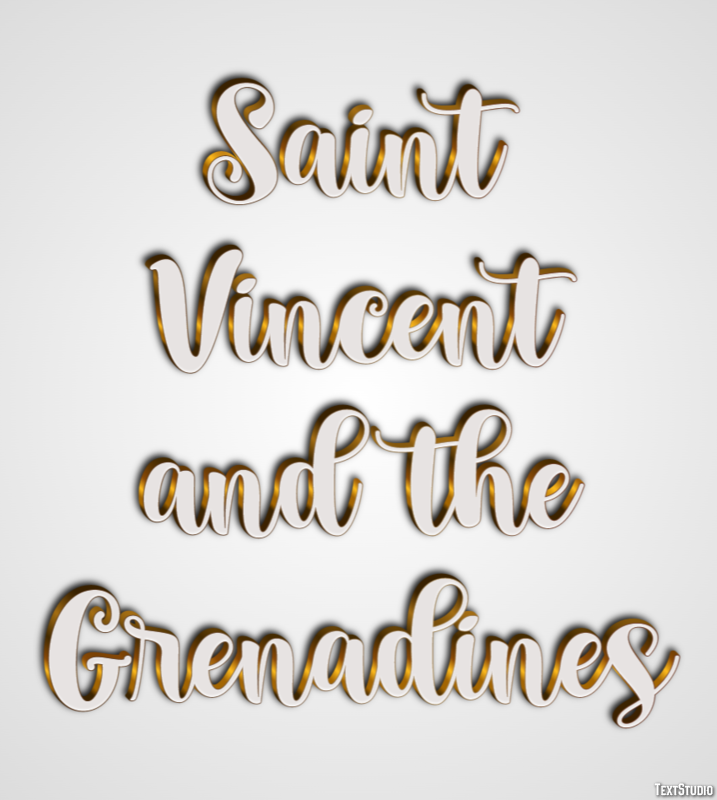 Saint Vincent and the Grenadines Text Effect