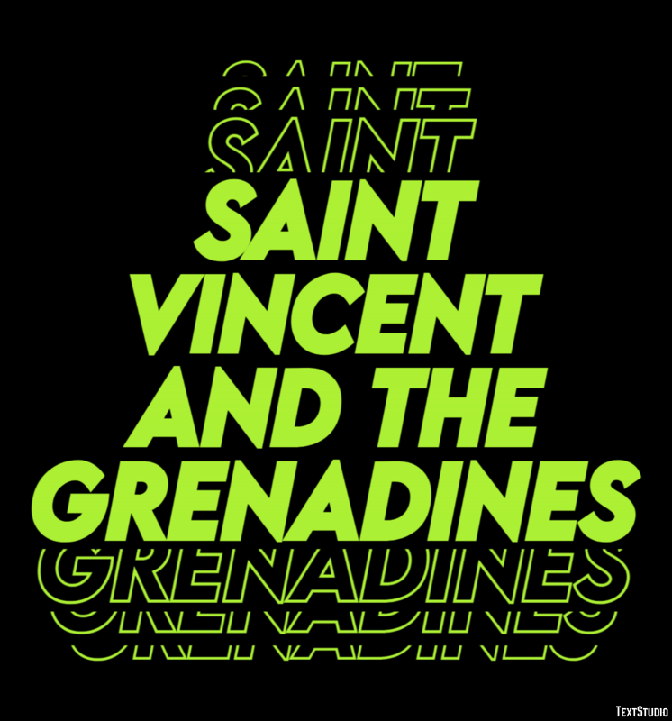 Saint Vincent and the Grenadines Text effect