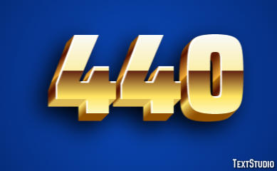 440 Text Effect