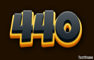 440 Text Effect