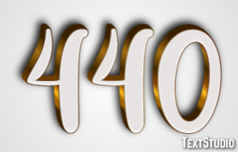 440 Text Effect