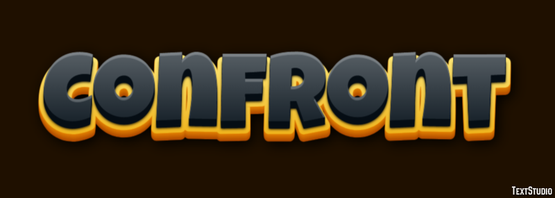 Confront Efecto de Texto
