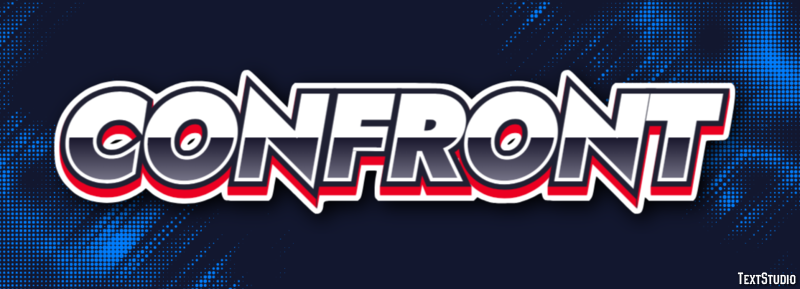 Confront Text Effect