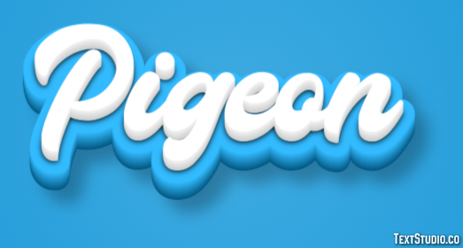Pigeon Effet de Texte