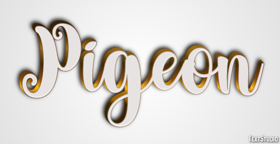 Pigeon Effet de Texte