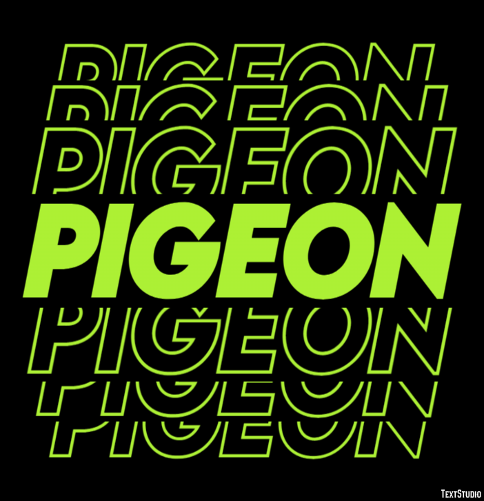 Pigeon Effet de Texte