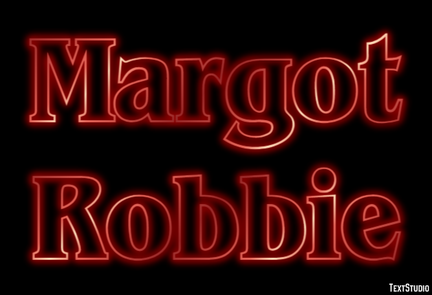 Margot Robbie Efeito do texto