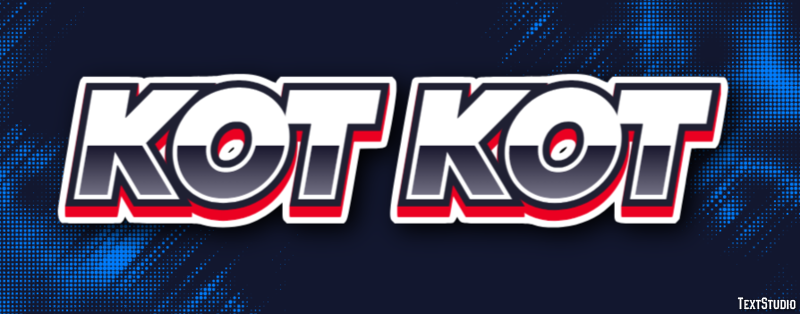Кот Kot Эффект текста