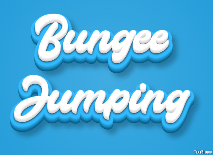 Bungee Jumping Эффект текста