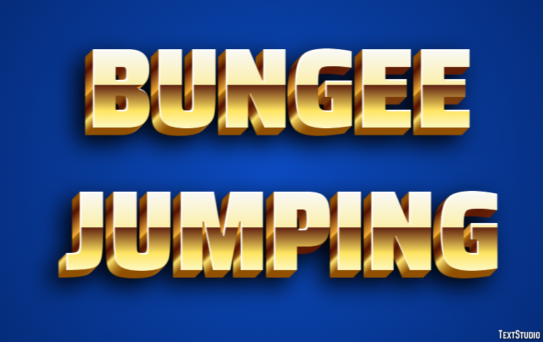 Bungee Jumping Efecto de Texto