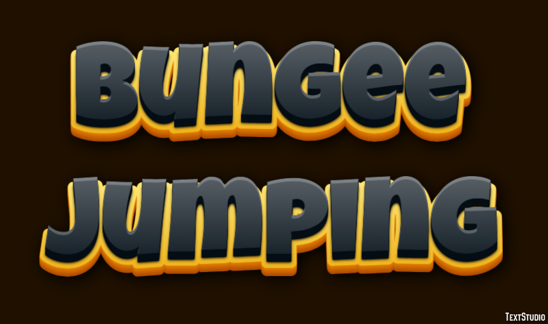 Bungee Jumping Texteffekt