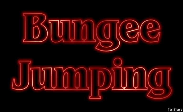 Bungee Jumping Эффект текста
