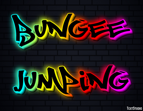 Bungee Jumping Эффект текста